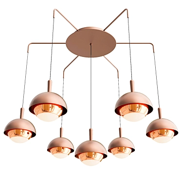 Modern Russo CH Pendant Light 3D model image 1 