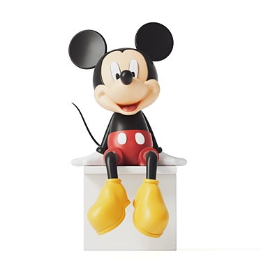 Vintage Rendered Mickey Mouse Collectible Figurine 3D model image 1 