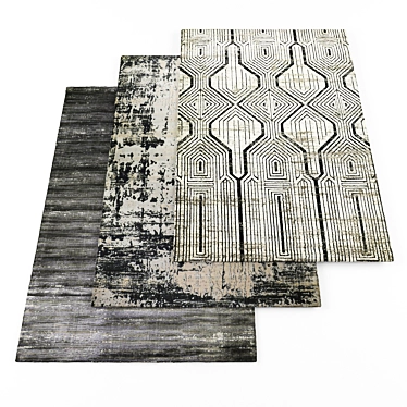Random Set of 5 Rugs with Texture Link 3D model image 1 