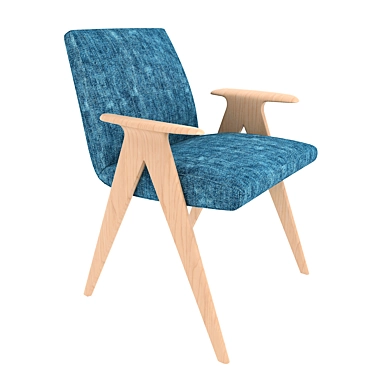 Sleek Libera Modern Armchair 3D model image 1 