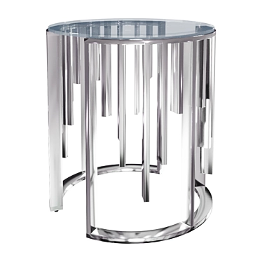 Elegance in Glass: Clear Coffee Table 3D model image 1 