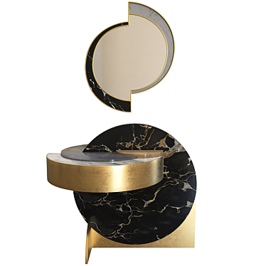 Lara Bohinc Half Moon Mirror and Table Collection