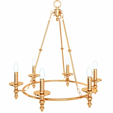 Elegant Stiffel Hartley Ring Chandelier 3D model image 1 