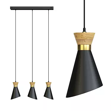 Modern Aldan Pendant Light - Stylish Lighting Solution 3D model image 1 