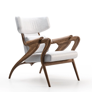 Elegant Isadora Armchair by Agrippa 3D model image 1 