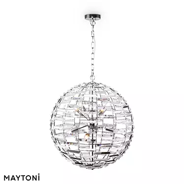 Crystal Geometric Pendant Lamp 3D model image 1 