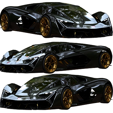 Ultra-Futuristic Lamborghini Terzo Millenio 3D model image 1 