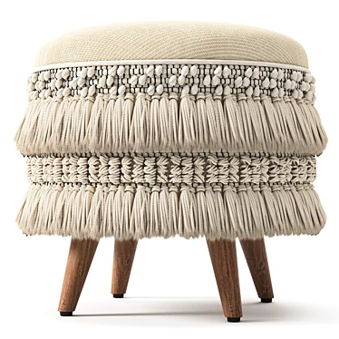 Boho Chic Morova Ottoman 3D model image 1 