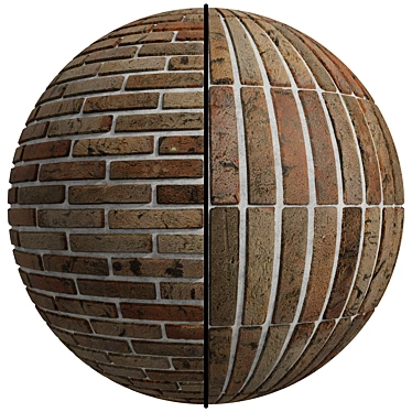 Rustic Brick PBR Texture | 4K 3D model image 1 
