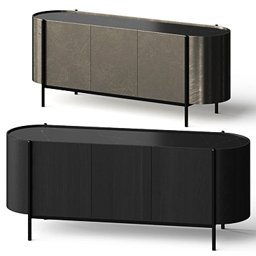 Modern Italian Sideboard Table: Dall'Agnese Supernova 3D model image 1 