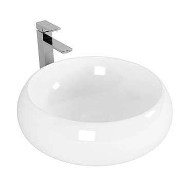 Title: Modern BelBagno BB1065 Countertop Washbasin 3D model image 1 