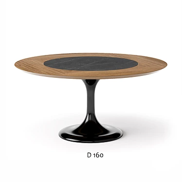 Apriori T Oval Dining Table 3D model image 1 