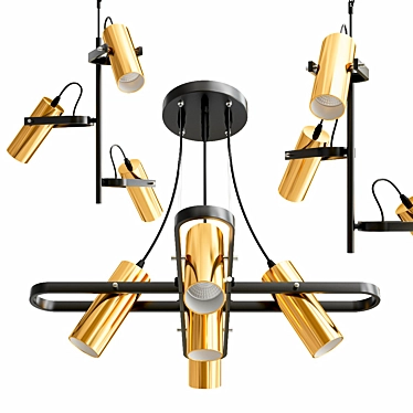 Elegant Claire Pendant Light 3D model image 1 