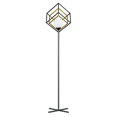 Prism Floor Lamp: Modern Elegance 3D model image 1 