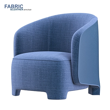 Contemporary TARU Armchair: Stylish Comfort 3D model image 1 