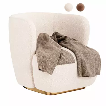 Pacha Stay Lounge Chair: Elegant and Comfortable 3D model image 1 