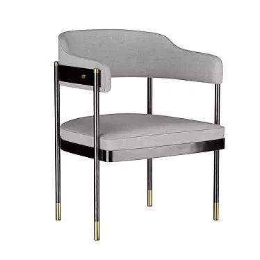 Dale Dining Chair: Elegant and Timeless 3D model image 1 