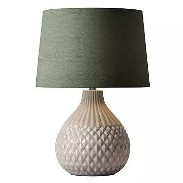 Modern Geo Ceramic Table Lamp 3D model image 1 