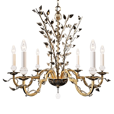 Elegant Belleville Chandelier | Illuminate in Style! 3D model image 1 