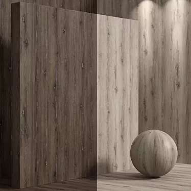 Seamless Oak Wood Set 3D model image 1 