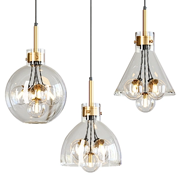 Modern Vappe Pendant Lamp 3D model image 1 