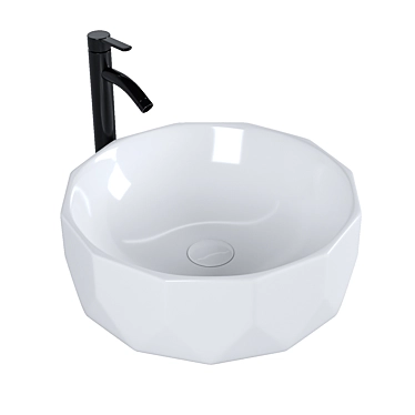 Modern Style BelBagno BB1409 Above Counter Sink 3D model image 1 