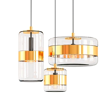 Title: Futura-SP Pendant Light 3D model image 1 