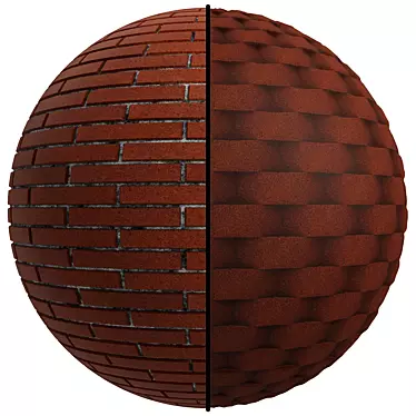 Premium Refractory Brick Facade | 2 Styles | 4K Quality 3D model image 1 