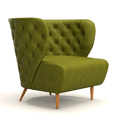 Modern Fado Armchair: 3D Model 3D model image 1 