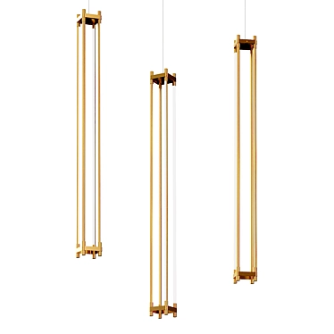 Modern Shoot Pendant Lamp 3D model image 1 