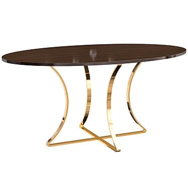 Houston Dining Table: Stylish and Spacious 3D model image 1 