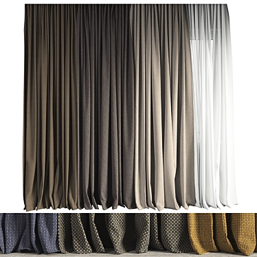 Fidivi Class Upholstery Fabric for Stunning Curtains 3D model image 1 