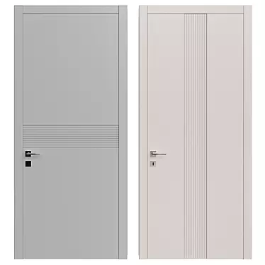 Modern Door 158: Sleek Design, 2200x980mm 3D model image 1 