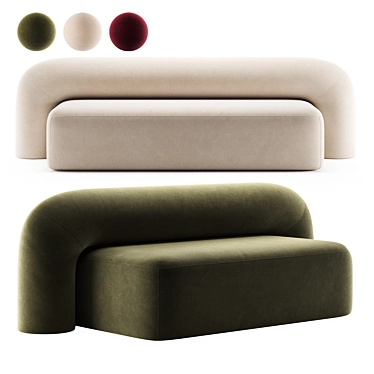 Artu MOSS Sofa 3D model image 1 