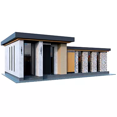 Moderno Casa: Comfortable One-Story 3D model image 1 