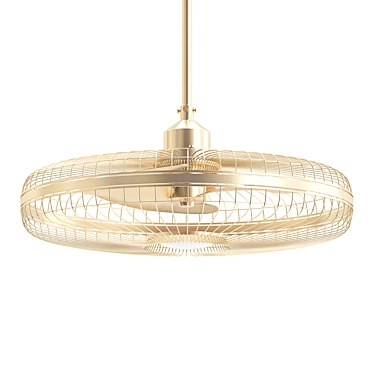 Wetherby 26 Chandelier Fan: Stunning & Functional 3D model image 1 