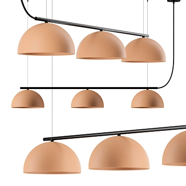 Modern ABSIS THREE Hanging Lamp 3D model image 1 