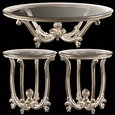 Elegant Roberto Giovannini Artisan Coffee Tables 3D model image 1 
