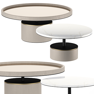 Elegant Paros Coffee Tables 3D model image 1 