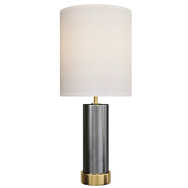 Sleek USB Accent Table Lamp 3D model image 1 