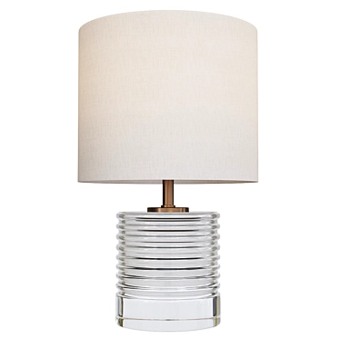 Elegant Crystal Accent Lamp 3D model image 1 