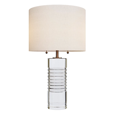 Elegant Crystal Table Lamp 3D model image 1 