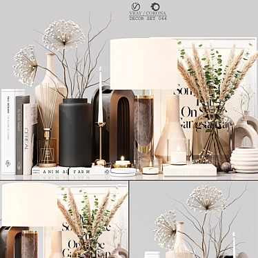 Elegant Decor Set: Detailed & High-quality 3D model image 1 