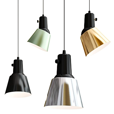 Elegant Swivel Pendant Lamp | K831 by Midgard 3D model image 1 