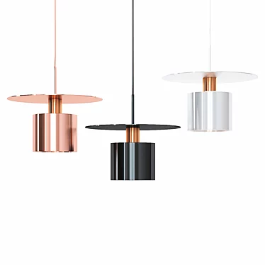 Nordic Metal Chandelier: Simple, Modern, Elegant 3D model image 1 