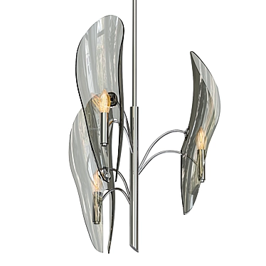 Sofia Silver Leaf Chandelier 3D model image 1 