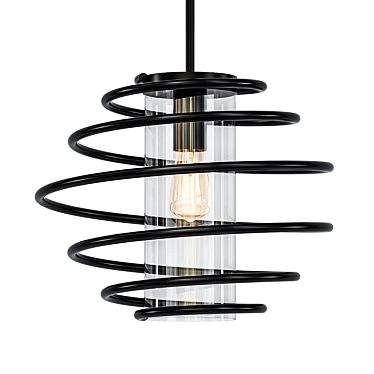 Vansbro Black Mini Pendant Light 3D model image 1 