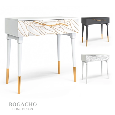 Boho Console Table 3D model image 1 