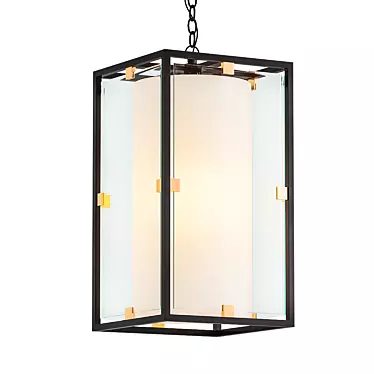 Elegant Gerritt Hanging Lantern 3D model image 1 