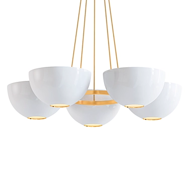 Elegant Round Jackson Chandelier 3D model image 1 